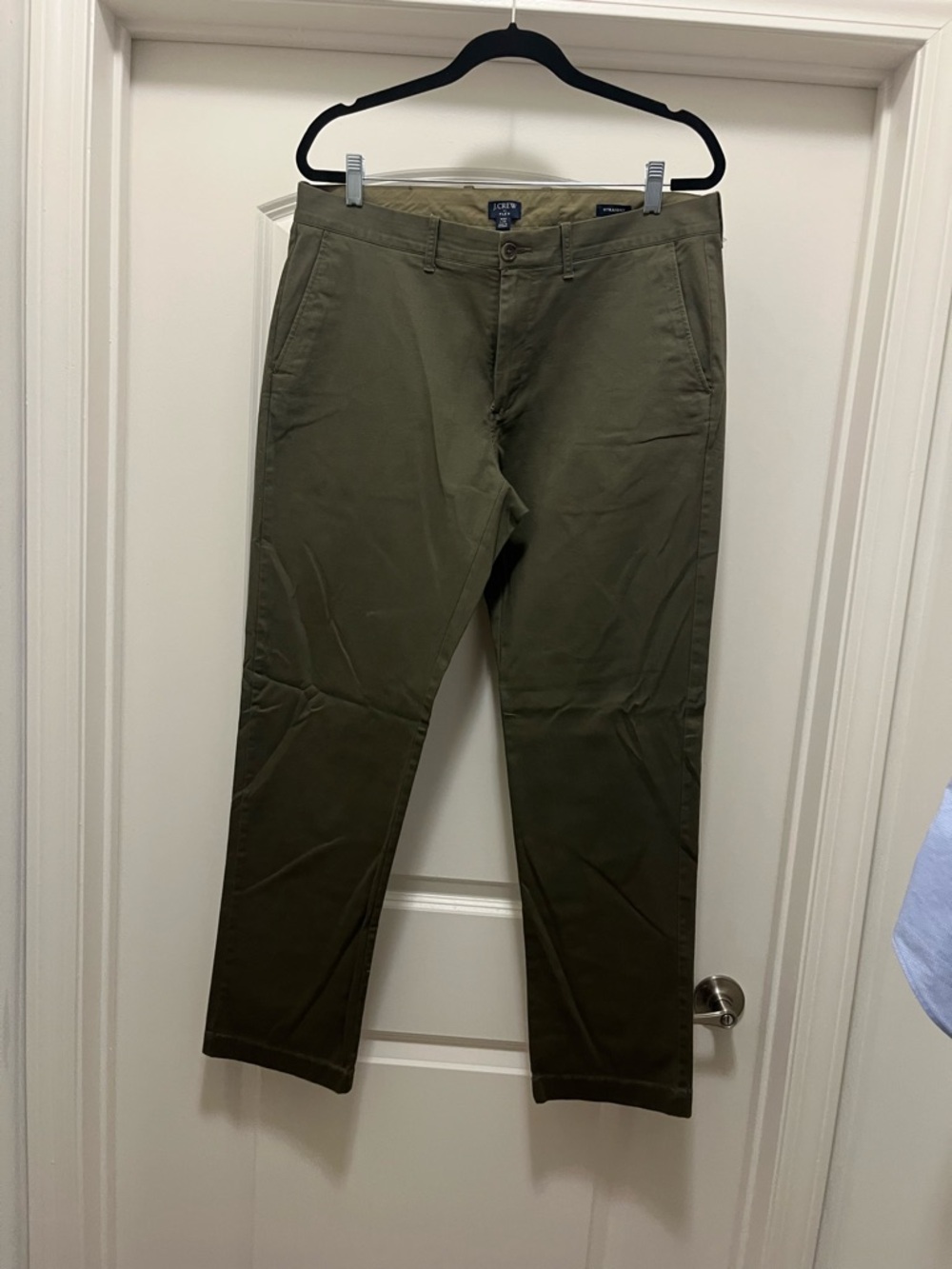 J. Crew Olive Green Stretch Chinos